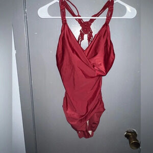 MERONA size small red one piece swim suit. Like new.